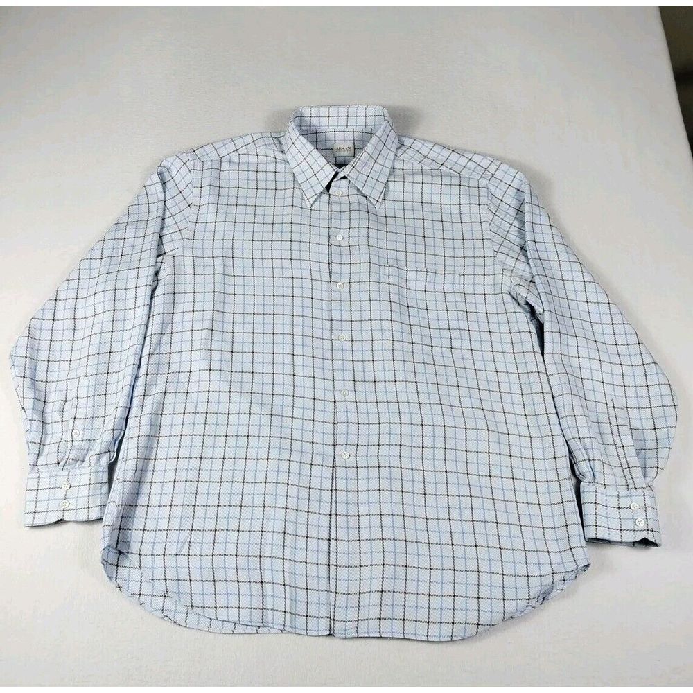 Armani Collezioni Dress Shirt Woman's 44 Multicolored Professional Career Office